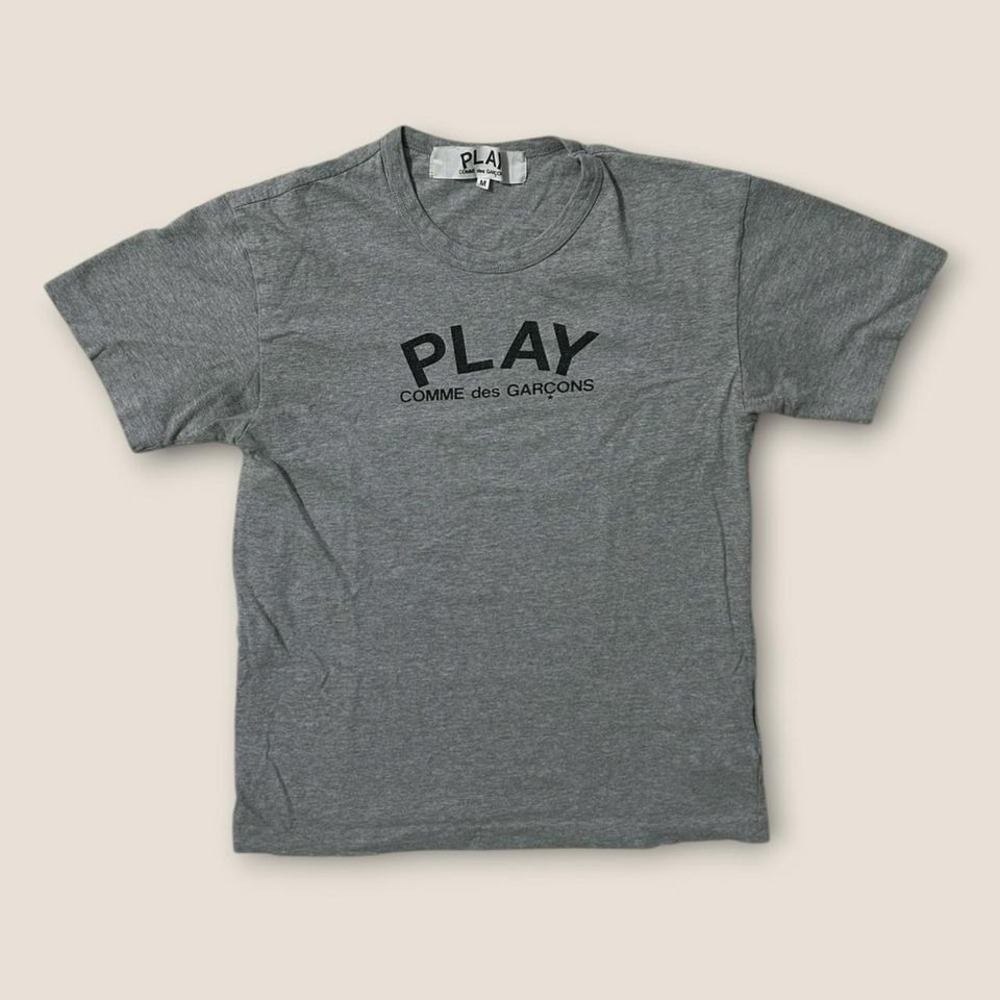 Comme Des Garcons CDG Logo Front Heart Back T Shirt